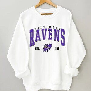 Baltimore Ravens Football Crewneck Sweatshirt Cozy American Football Apparel 51